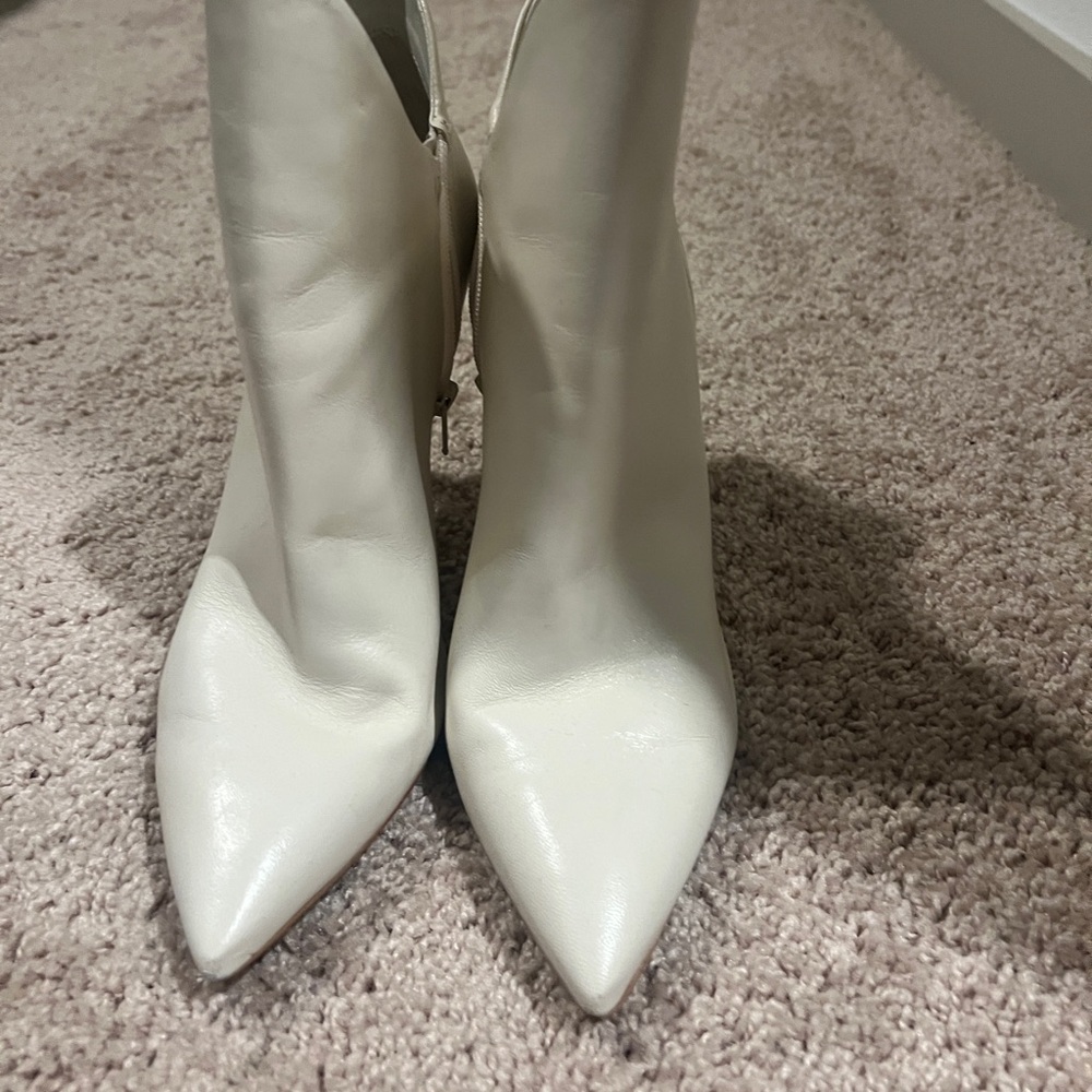 Gianni Bini Cream Ankle Booties
